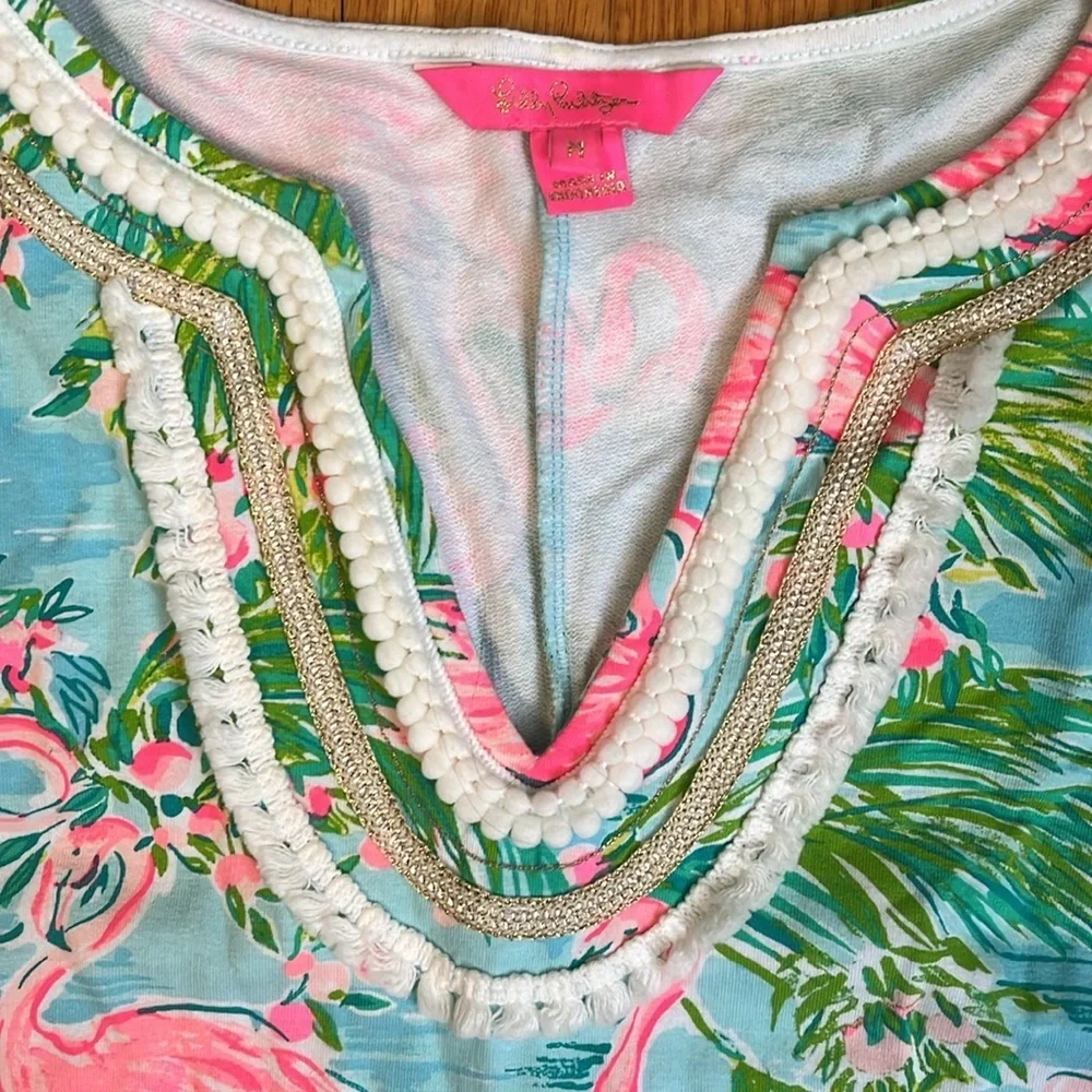 Lilly Pulitzer Harper Sleeveless Shift Dress Cotton Multi Floridita Sz M - Picture 3 of 5